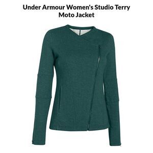 Under Armour allseason gear fitted Studio Terry Moto jacket sz S